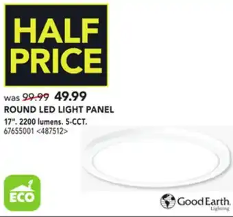 RONA Good earth lighting round led light panel 17. 2200 lumens 5-cct offer