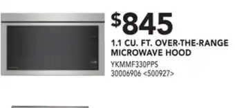 RONA Kitchenaid 1.1 cu. ft. over-the-range microwave hood offer