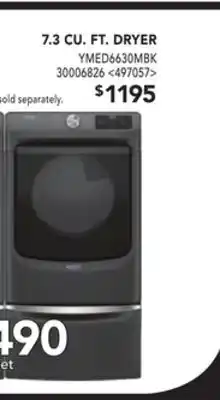 RONA Maytag 7.3 cu. ft. dryer offer