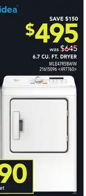 RONA Midea 6.7 cu. ft. dryer offer