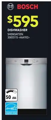 RONA Bosch dishwasher offer