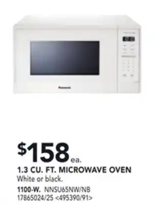 RONA Panasonic 1.3 cu. ft. microwave oven 1100-w offer