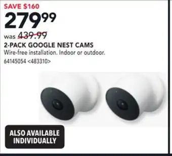 RONA 2-pack google nest cams offer