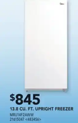 RONA 13.8 cu. ft. upright freezer offer