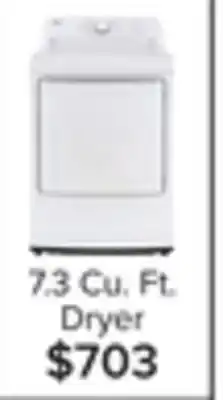 Leon's Lg white rear control energy star dryer with sensor dry (7.3 cu. ft) - dle6100w offer