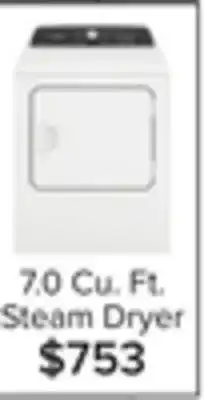 Leon's Whirlpool white electric dryer (7.0 cu.ft.) - ywed4815ew offer