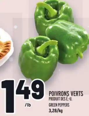 Metro Poivrons verts | green peppers offer