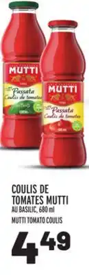Metro Coulis de tomates mutti | mutti tomato coulis offer