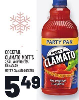 Metro Cocktail clamato mott's | mott's clamato cocktail offer