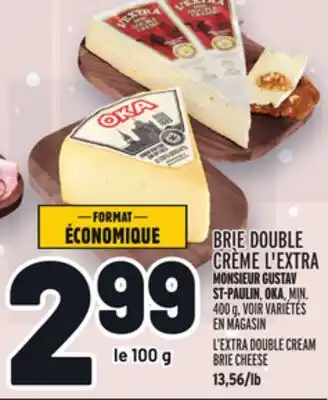 Metro Brie double crème l'extra | l'extra double cream brie cheese offer
