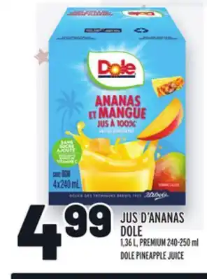 Metro Jus d'ananas dole | dole pineapple juice offer