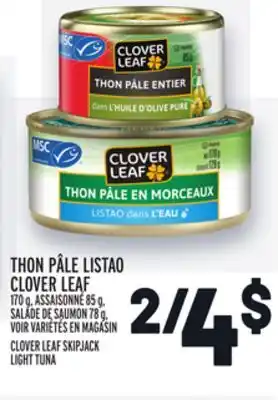 Metro Thon pâle listao clover leaf | clover leaf skipjack light tuna offer