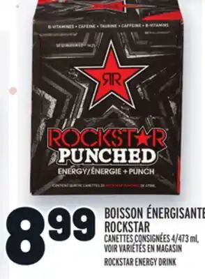 Metro Boisson énergisante rockstar | rockstar energy drink offer