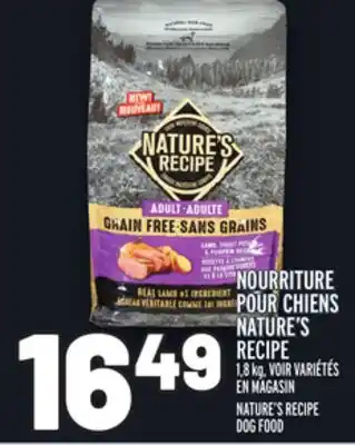 Metro Nourriture pour chiens nature's recipe | nature's recipe dog food offer