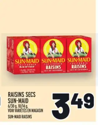 Metro Raisins secs sun-maid | sun-maid raisins offer