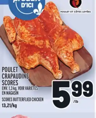 Metro Poulet crapaudine scores | scores butterflied chicken offer