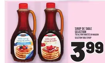 Metro Sirop de table selection | selection table syrup offer