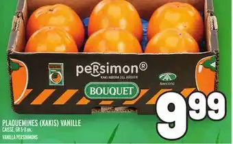 Metro Plaquemines (kakis) vanille | vanilla persimmons offer