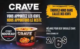 Metro Mélange pour oeuf brouillé crave | crave scramble kit offer