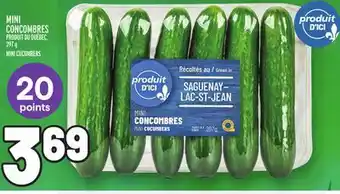 Metro Mini concombres | mini cucumbers offer