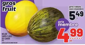 Metro Melon santa claus ou canari | santa claus or canary melon offer