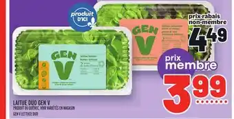 Metro Laitue duo gen v | gen v lettuce duo offer