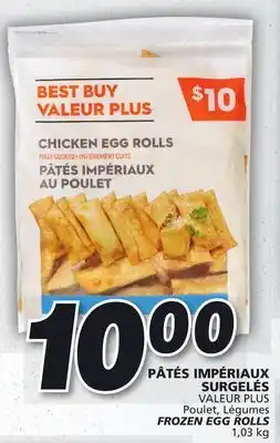 IGA Valeur plus frozen egg rolls offer