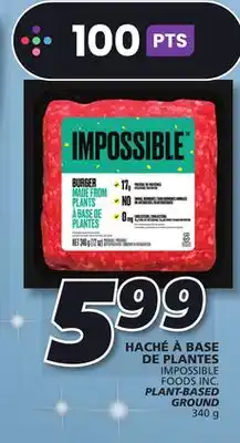 IGA Impossible foods inc. plant-based ground offer