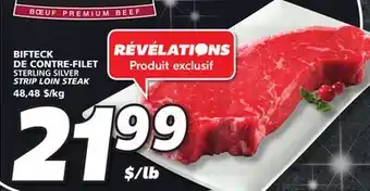 IGA Sterling silver strip loin steak offer
