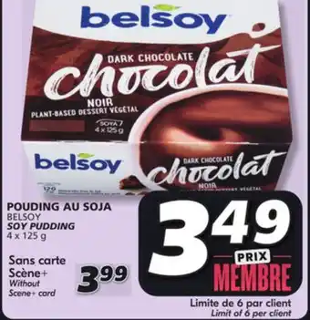 IGA Belsoy soy pudding offer