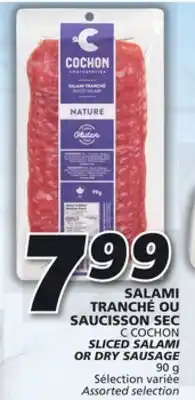 IGA C cochon sliced salami or dry sausage offer