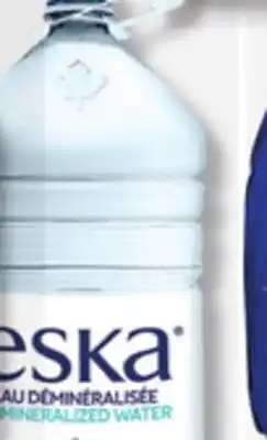 IGA Eska natural spring water or demineralized water offer