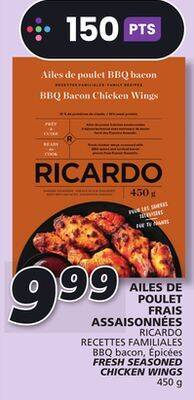 IGA Ricardo fresh seasoned chicken wings offer