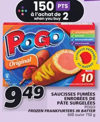 IGA Pogo frozen frankfurters in batter offer