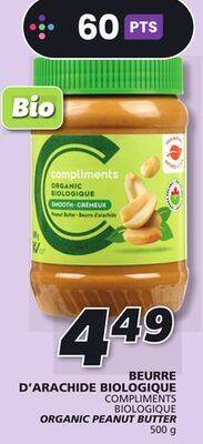 IGA Compliments organic peanut butter offer