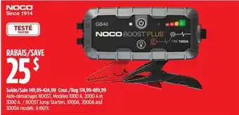 Canadian Tire Noco genius boost jump starters offer