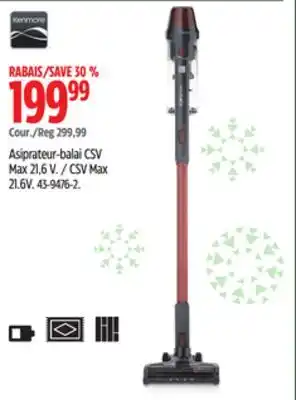 Canadian Tire Kenmore csv max 21.6v offer