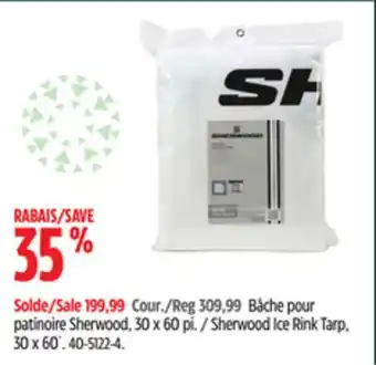 Canadian Tire Sherwood ice rink tarp offer