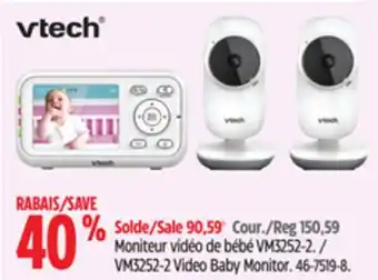 Canadian Tire Vtech vm3252-2 video baby monitor offer