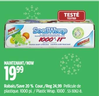 Canadian Tire Plastic wrap offer