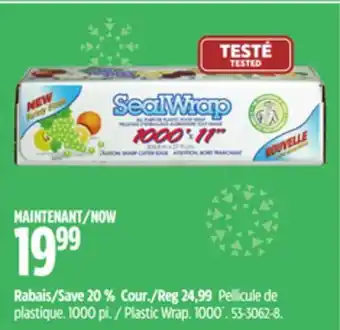 Canadian Tire Plastic wrap offer