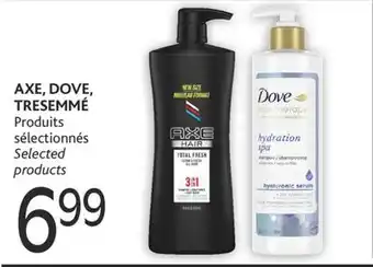 Brunet Axe, dove, tresemmé produits sélectionnés offer