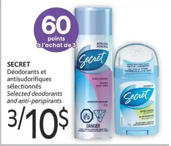 Brunet Secret déodorants et antisudorifiques sélectionnés offer