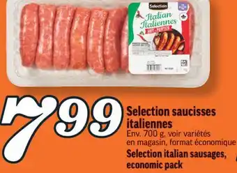 Marché Richelieu Selection saucisses italiennes offer