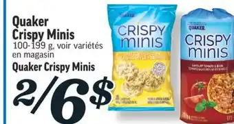 Marché Richelieu Crispy minis quaker | quaker crispy minis offer