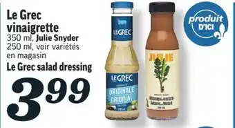Marché Richelieu Vinaigrette le grec | le grec salad dressing offer