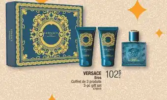 Jean Coutu Versace eros coffret de 3 produits offer