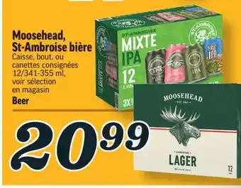 Marché Richelieu Moosehead, st-ambroise bière offer