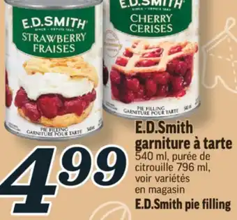 Marché Richelieu E.d.smith garniture à tarte | e.d.smith pie filling offer