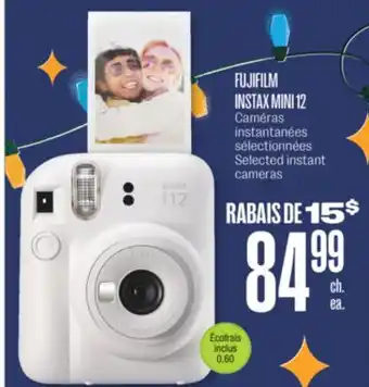 Jean Coutu Fujifilm instax mini 12 selected instant cameras offer